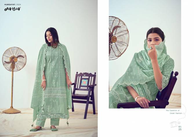 Humsafar By Jay Vijay Embroidery Block Print Designer Salwar Suits Wholesale Price In Surat